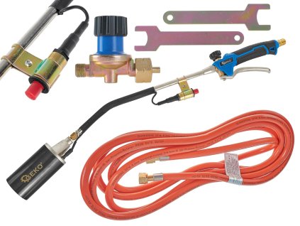 202892 profesionalni plynovy horak na strechy 60 mm 70 cm hadice 5 m regulator g20013