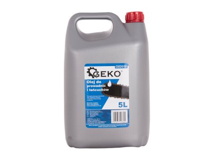 210182 olej na mazani vodicich list a retezu geko 5l g82016