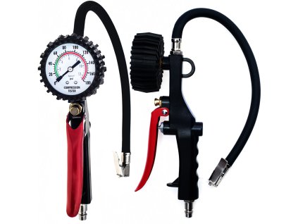 217952 pistole na husteni pneumatik s manometrem 0 12 bar psi