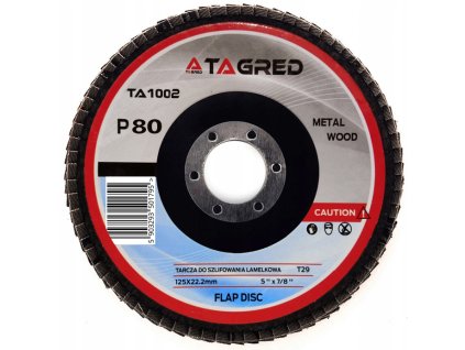 218519 lamelovy brusny kotouc 125mm 22 23mm zrnitost p80