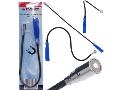 220238 pruzny uchopovac s drapem 57 cm s led osvetlenim magneticky