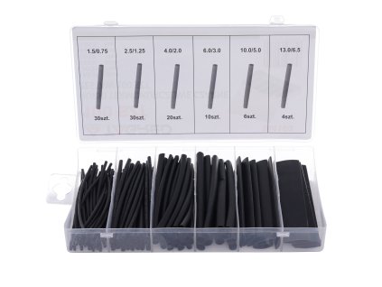 220379 smrstovaci trubicky sada smrstovacich trubicek 100 ks cerne