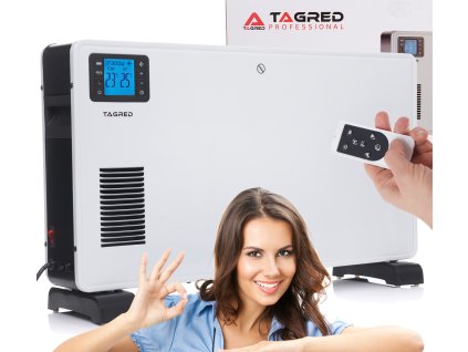 220499 eleketricky konvektorovy radiator 2300w turbo ventilator dalkovy ovladac lcd casovac bily