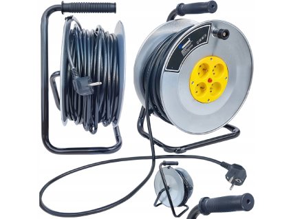 Stavební prodlužovací kabel na bubnu 25m 3x2,5 4 zásuvky1