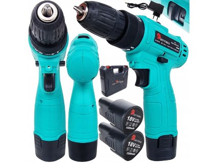 225214 aku vrtacka s priklepem 18v kufrik s 2 akumulatory