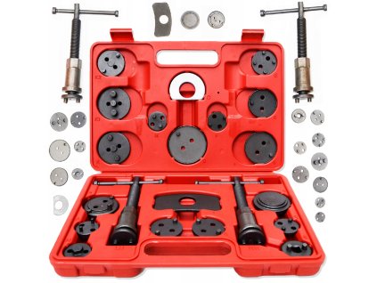 Stlačovák brzdových pístů – 21dílná sada s kufrem1