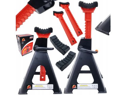 Podpěry pod auto 6T s gumovou ochranou 2ks1