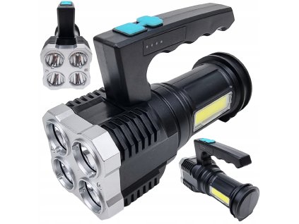 Aku LED svítilna s USB nabíjením reflektor a vyhledávač1