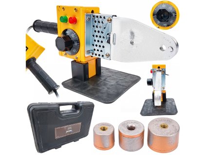 Svářečka na plastové trubky 2000W, 3 nástavce, kufřík, 320°C1