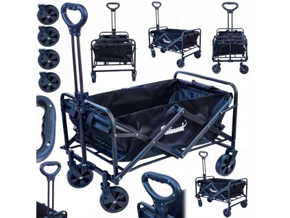 Skládací zahradní a transportní vozík 80 kg 120L1