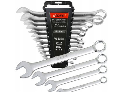 229329 sada ockoplochych klicu 12 ks 6 32mm saten s drzakem verke v35375