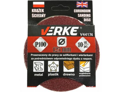 231513 brusny kotouc 125 mm p100 10 ks verke v44174