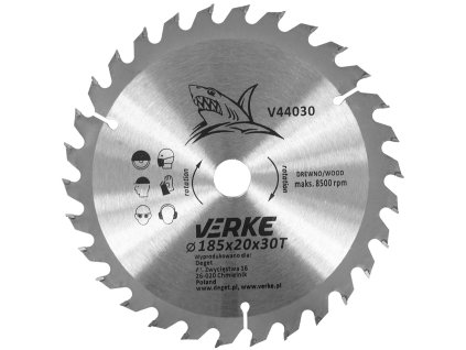 233049 pilovy kotouc vidiovy 185mm x 20mm x 30t verke v44030