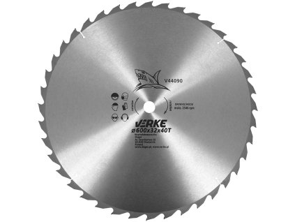 233112 rezny kotouc s karbidovymi zuby 600 mm 32 mm 40t verke v44090