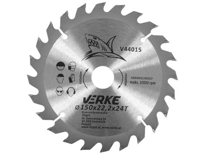 233118 pilovy kotouc 150mm 22 2mm 24t verke v44015