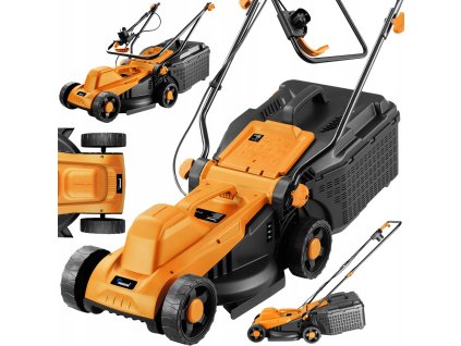 2500W KOSIARKA ELEKTRYCZNA DO TRAWY DUZA MOC KOSZ 30L 32CM ZWINNA ONDRAGON