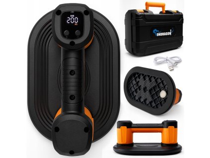 PRZYSSAWKA PROZNIOWA AKUMULATOROWA DO PLYTEK LCD UCHWYT DO SZYB GRESU 200KG