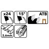 222296 2 pilovy kotouc na drevo 210x30 24 zubu tdd 210x30x24z