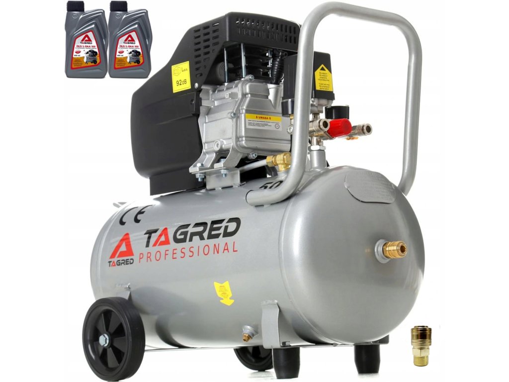 Compresor aer cu ulei, unitate compresor aer TAGRED 50L 9Bar 300L/min. 3,8HP Ulei