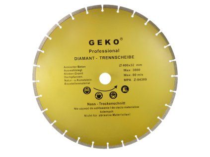 195872 diamantovy kotouc 400x8x32mm segmentovy geko profi g00256