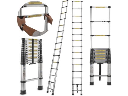 Scară telescopică din aluminiu 4,4 m 150 kg G02446