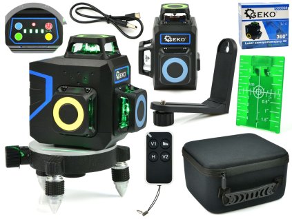 3D laser autonivelant 360° 12x linii verzi G03308