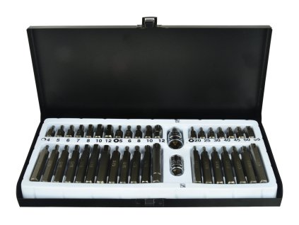 Set de chei Torx CRV 40 bucăți în cutie metalică G10030