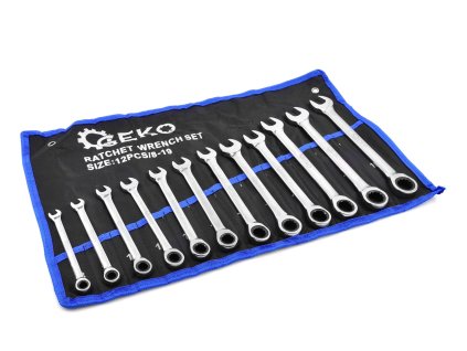 Set chei combinate cu clichet 12 buc, 8-19 mm G10343