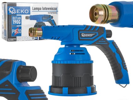 Lampă de lipit pe gaz cu aprindere piezo pe cartuș 190g PROFI G20077