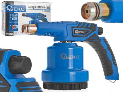 Suflantă pe gaz cu aprindere piezo pentru cartușe 190g metalică PROFI G20079