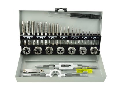 Set de tarozi și filiere M3-M12, 32 bucăți, G38301