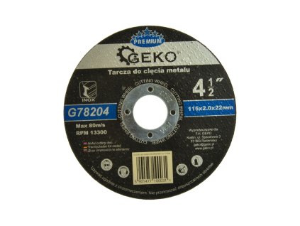 Disc pentru metal GEKO PREMIUM 115x2 Inox G78204