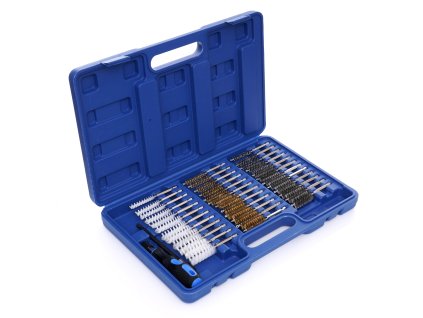 Set de perii pentru curățarea injectoarelor și bujiilor incandescente, 38 piese