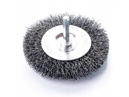 Perie disc de sârmă pentru bormașină, cu ax de 100 mm