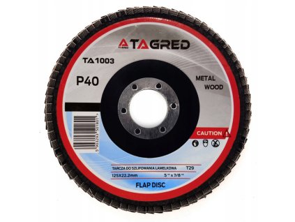 Disc lamelar 125 mm/22,2 mm granulație P40