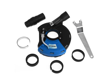 218645 odsavaci kryt s kartacovym vencem pro uhlovou brusku 115 125 mm