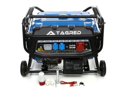 Generator curent electric cu demaror electric Tagred 6500W 230V 400V AVR, 2x ulei de motor