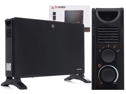 219050 elektricky konvektorovy radiator 2000w cerny