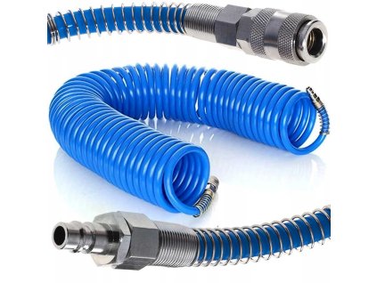 Furtun compresor, cablu spiral 8x12 mm, 15 m