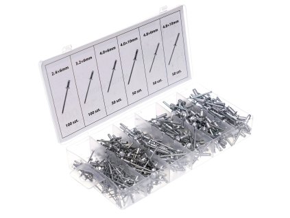 Nituri din aluminiu rupți, set 400 buc.