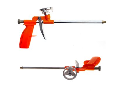 Pistol de metal pentru spumă de montaj cu reglarea fluxului