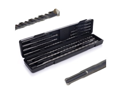 Set de burghie SDS PLUS pentru beton, burghie pentru beton 11 buc.