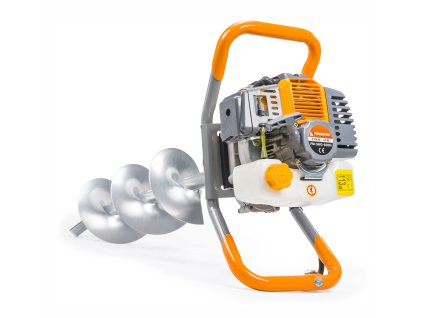 Burghiu de sol cu motor pe benzină PM-SWG-600N-3W 6CP + 3x burghie