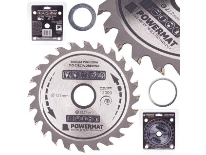 Disc de ferăstrău pentru lemn 125x22,2 24z TDD-125x22,2x24Z