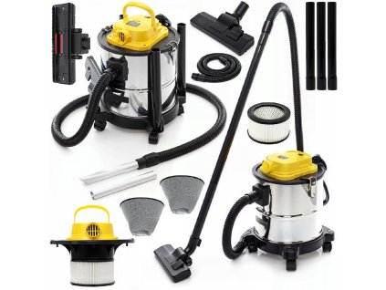 Průmyslový vysavač na popel a sutiny, 2000W, bezsáčkový separator01