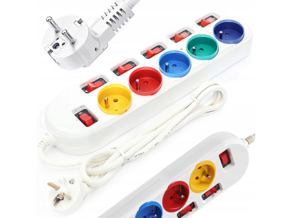 Prodlužovací Kabel 5 Zásuvek 3m – 3500W1