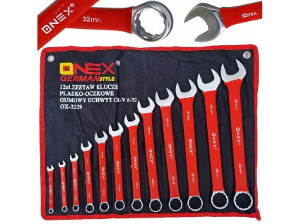 Sada očkoplochých klíčů 6 32mm 12 ks s gumovou rukojetí1