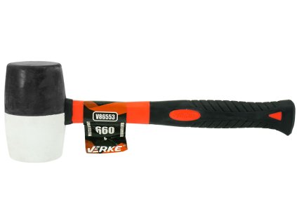 Ciocan cauciuc, mâner din fibră de sticlă 660 g VERKE V86553