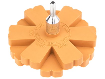 Disc cauciuc pentru îndepărtarea lipiciului 90x20 mm știft 6 mm Verke V06621