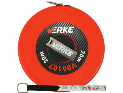Bandă de măsurat 20 m /fibră de sticlă/ VERKE V06107